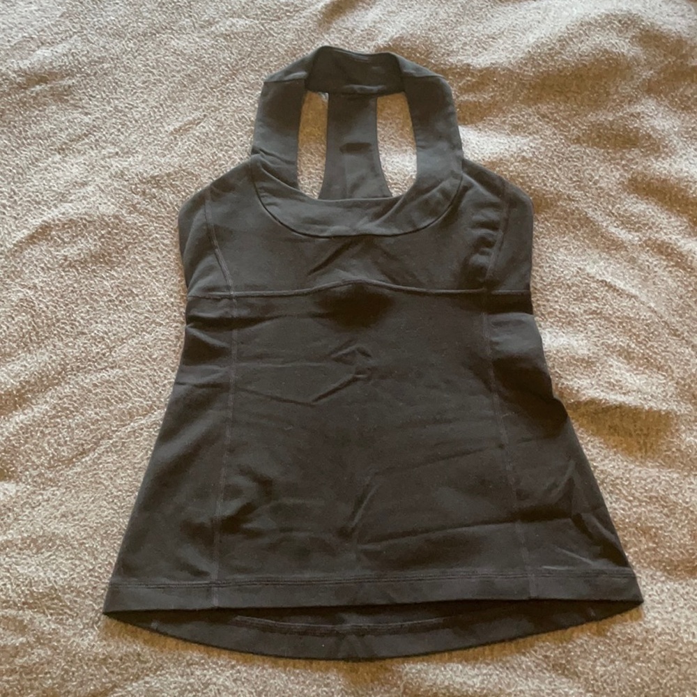 Lululemon Halter Style Top With Shelf Bra